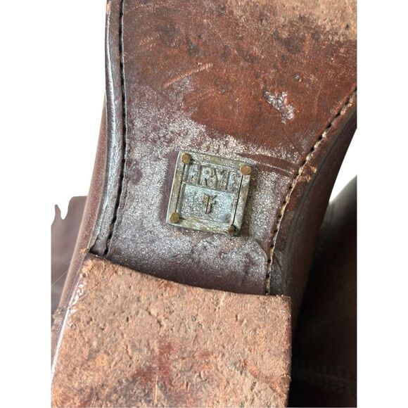 Frye Rider Pull On Leather Boots size 7.5 Brown - Picture 10 of 11